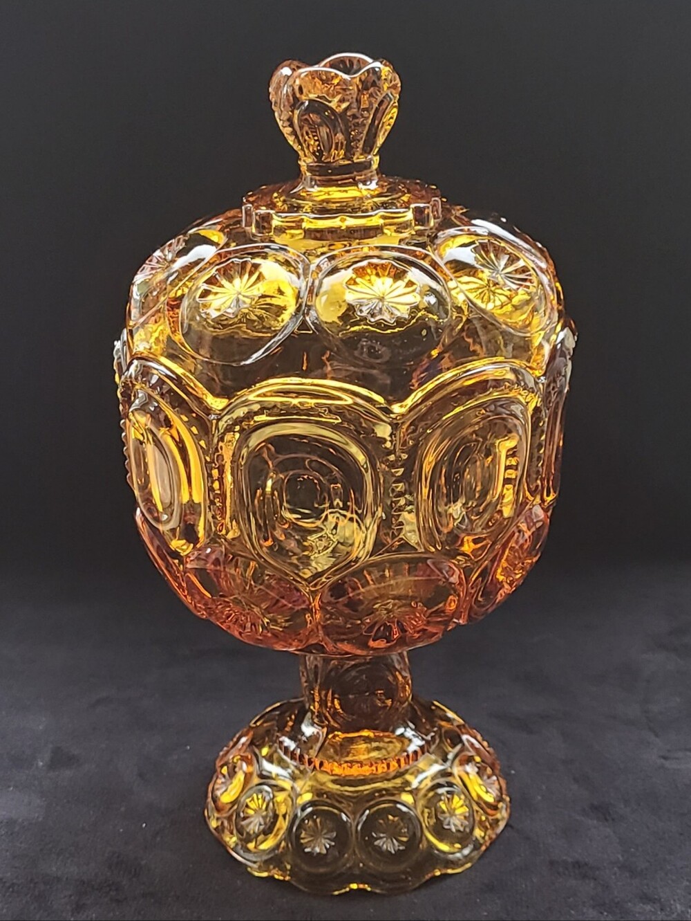 Moon And Stars L.E Smith Lidded Candy Dish